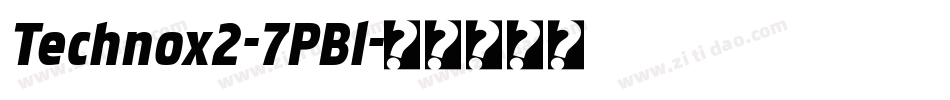 Technox2-7PBl字体转换
