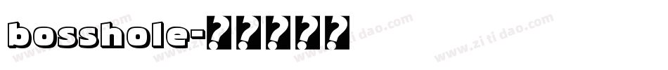 bosshole字体转换