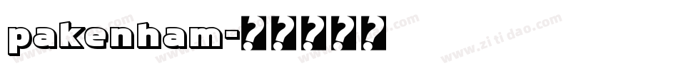 pakenham字体转换