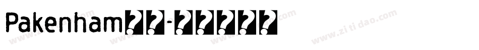 Pakenham字体字体转换