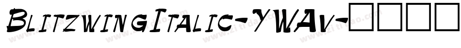 BlitzwingItalic-YWAv字体转换