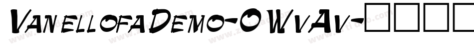 VanellofaDemo-0WvAv字体转换