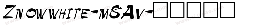 Znowwhite-m8Av字体转换