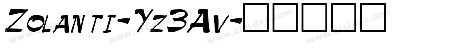 Zolanti-Yz3Av字体转换