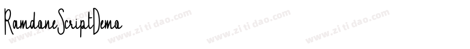 RamdoneScriptDemo字体转换