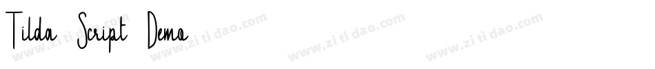 Tilda-Script-Demo字体转换