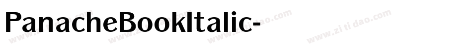 PanacheBookItalic字体转换