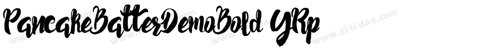 PancakeBatterDemoBold-6YRp1字体转换