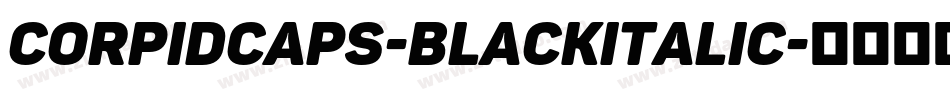 CorpidCaps-BlackItalic字体转换