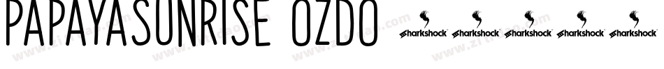 PapayaSunrise-OzdO字体转换