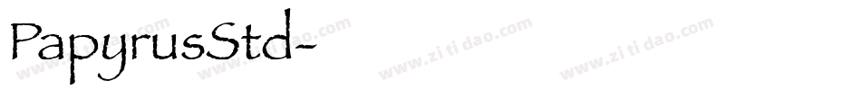 PapyrusStd字体转换