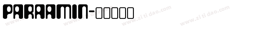 PARAAMIN字体转换