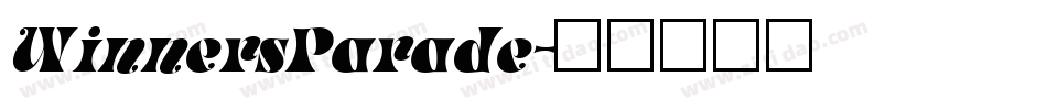 WinnersParade字体转换