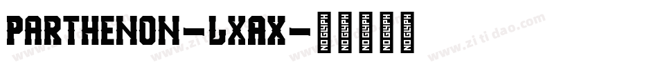 Parthenon-lxAX字体转换