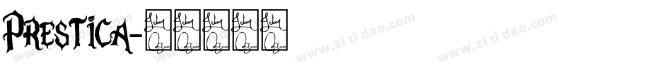 Prestica字体转换