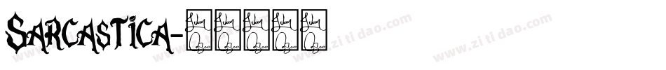 Sarcastica字体转换