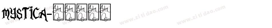mystica字体转换
