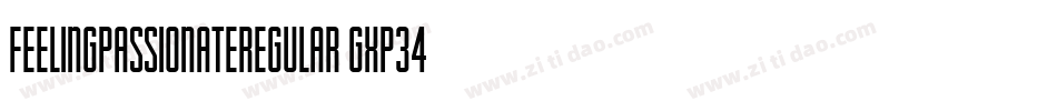 FeelingPassionateRegular-gxp34字体转换