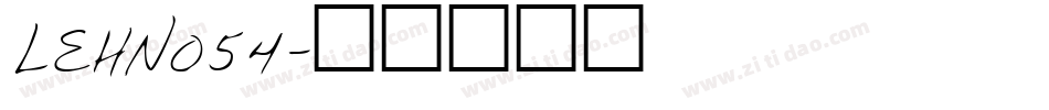 LEHN054字体转换
