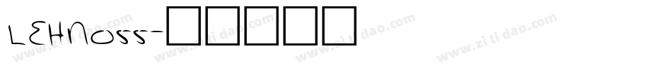 LEHN055字体转换