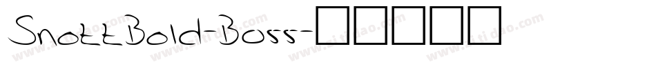 SnottBold-B055字体转换