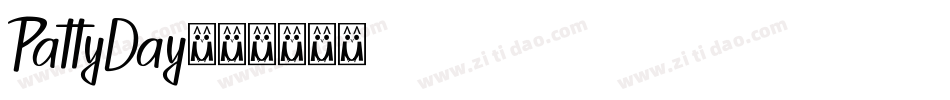 PattyDay字体转换