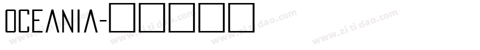 Oceania字体转换