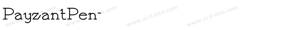 PayzantPen字体转换