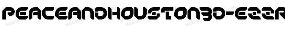 PeaceAndHouston3D-eZZrO字体转换