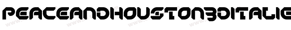 PeaceAndHouston3DItalic-Wyyx9字体转换