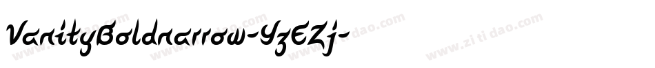 VanityBoldnarrow-YzEZj字体转换