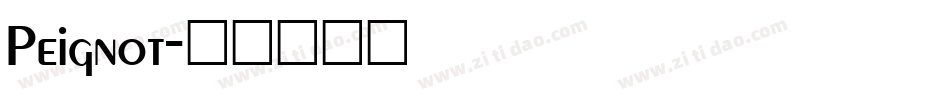 Peignot字体转换