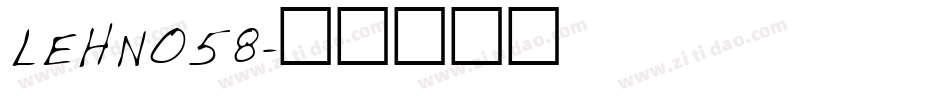 LEHN058字体转换