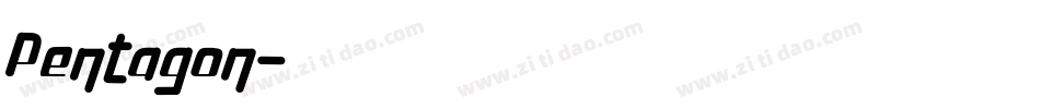 Pentagon字体转换
