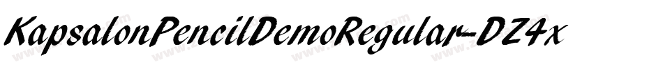 KapsalonPencilDemoRegular-DZ4x字体转换