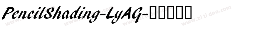 PencilShading-LyAG字体转换