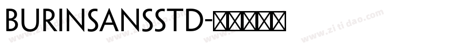 BurinSansStd字体转换
