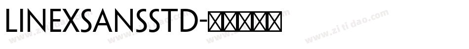 LinexSansStd字体转换
