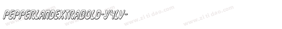PepperlandExtraBold-Y4Lv字体转换