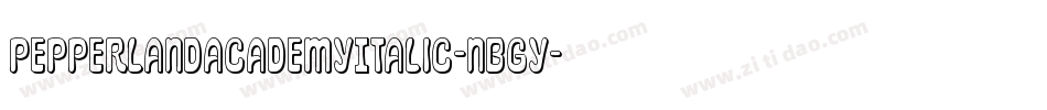 PepperlandAcademyItalic-nBGY字体转换 PepperlandAcademyItalic-nBGY字体转换