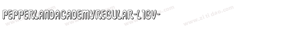 PepperlandAcademyRegular-l1GV字体转换