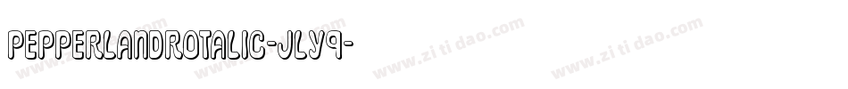 PepperlandRotalic-jly9字体转换