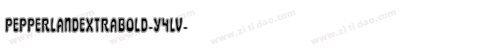 PepperlandExtraBold-Y4Lv字体转换