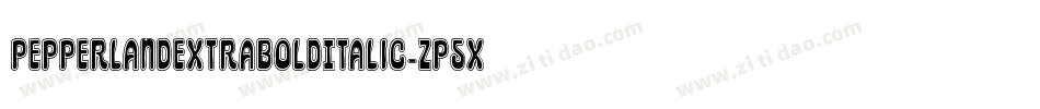 PepperlandExtraBoldItalic-zP5X字体转换 PepperlandExtraBoldItalic-zP5X字体转换