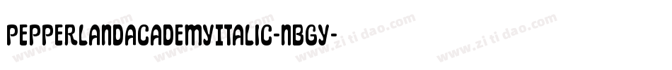 PepperlandAcademyItalic-nBGY字体转换 PepperlandAcademyItalic-nBGY字体转换