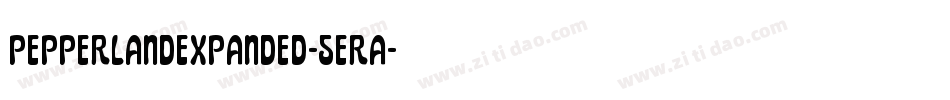 PepperlandExpanded-5eRa字体转换