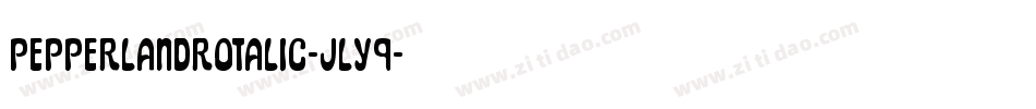 PepperlandRotalic-jly9字体转换
