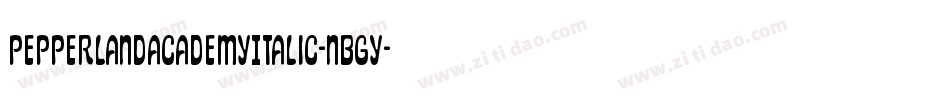 PepperlandAcademyItalic-nBGY字体转换 PepperlandAcademyItalic-nBGY字体转换