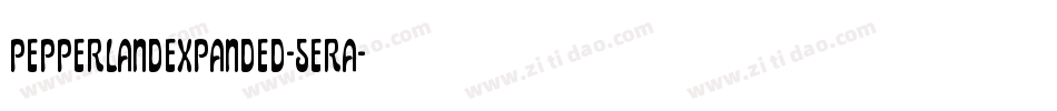 PepperlandExpanded-5eRa字体转换