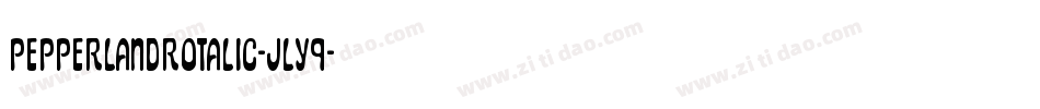 PepperlandRotalic-jly9字体转换